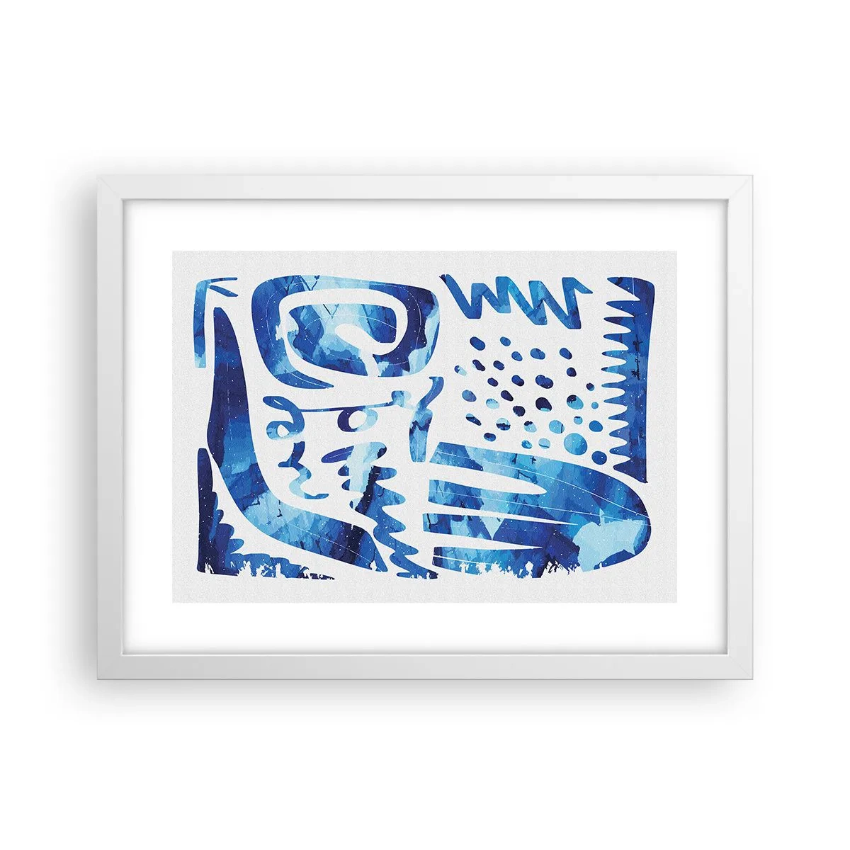 Affisch i vit ram - Tillbaka till rötterna - 40x30 cm