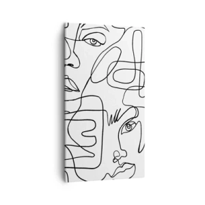 Canvastavla - Bild på duk - I trassliga känslor - 45x80 cm