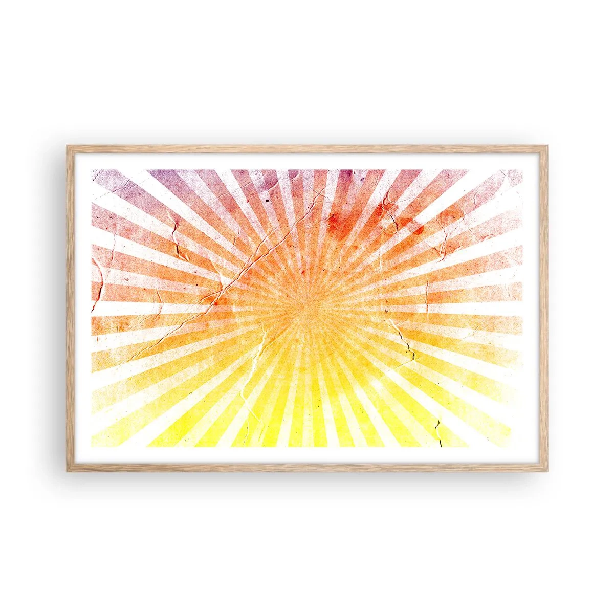 Affisch i ram av ljusek - Solupp- och nedgångar - 91x61 cm
