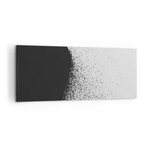 Canvastavla - Bild på duk - Partiklarnas rörelse - 120x50 cm