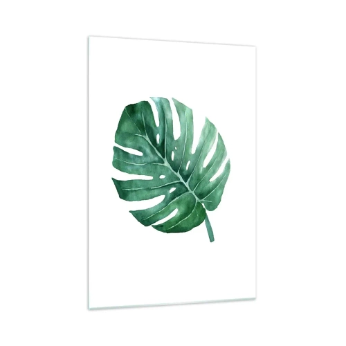 Glastavla - Bild på glas - Grönt koncept - 70x100 cm