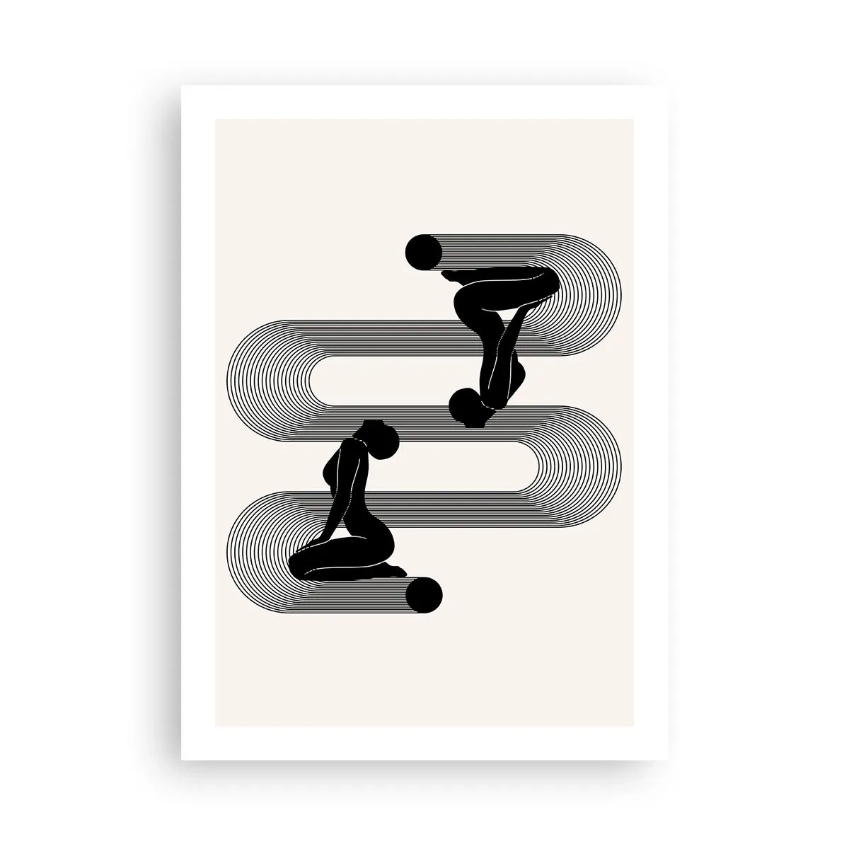 Affisch - Sensuell symmetri - 50x70 cm