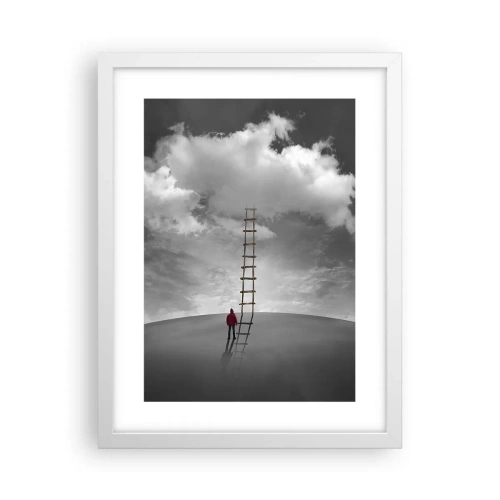 Affisch i vit ram - Allt är möjligt - 30x40 cm