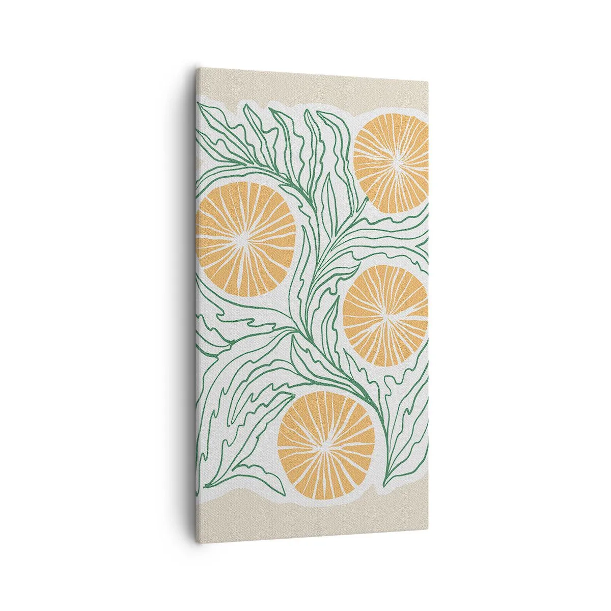 Canvastavla - Bild på duk - Etniskt med en touch av abstraktion - 55x100 cm