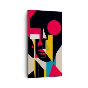 Canvastavla - Bild på duk - Hennes inre värld - 45x80 cm