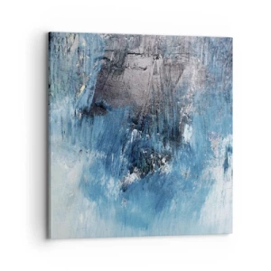 Canvastavla - Bild på duk - Blå rapsodi - 70x70 cm