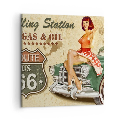 Canvastavla - Bild på duk - Underbara 40-talet - 60x60 cm