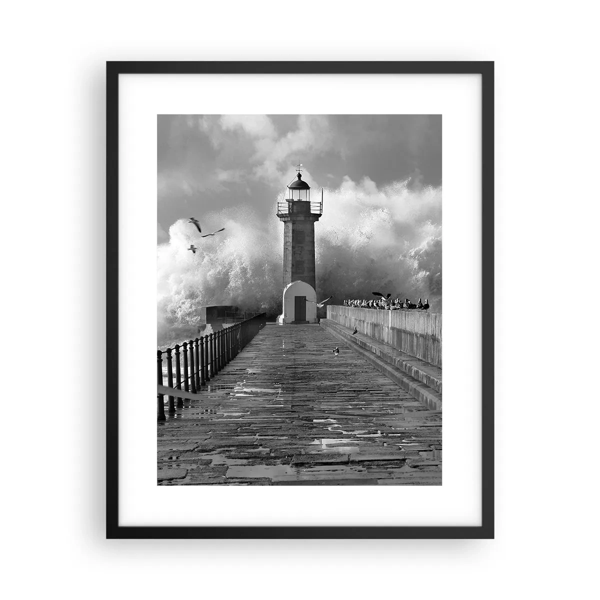 Affisch i svart ram - Orädd - 40x50 cm