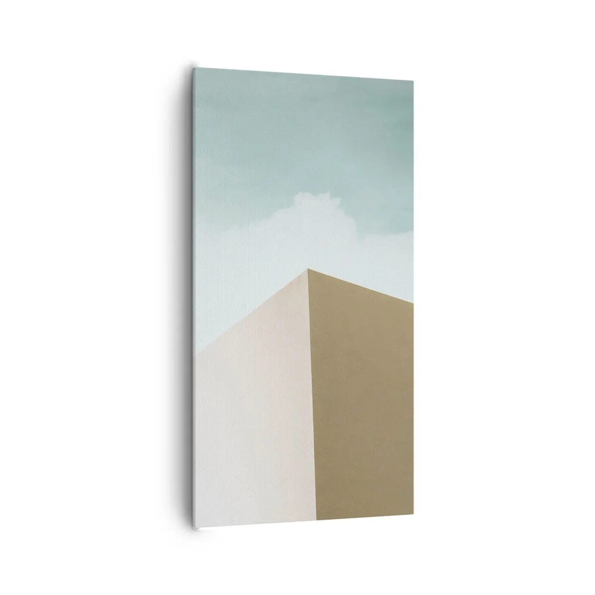 Canvastavla - Bild på duk - Geometri av en solig sommar - 65x120 cm