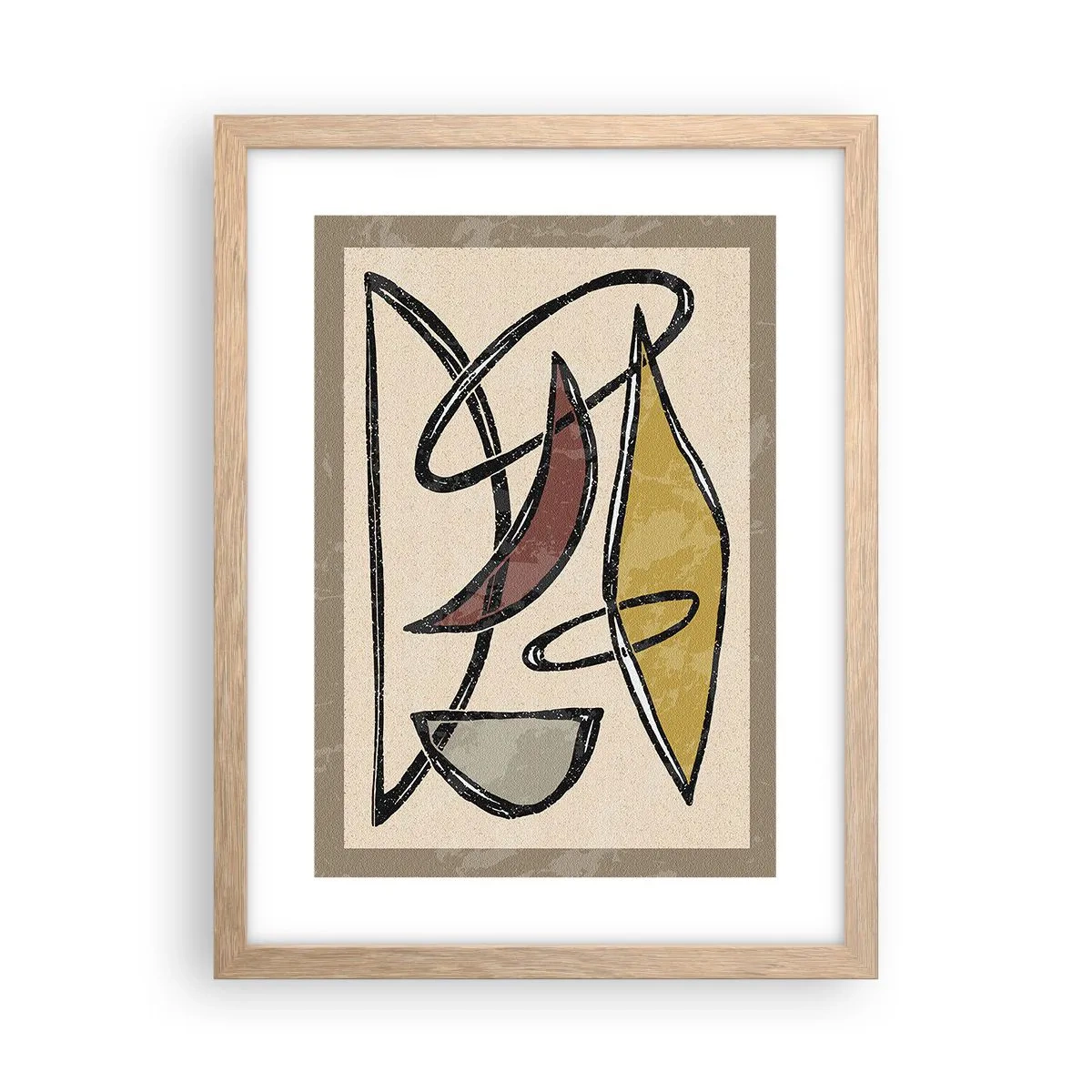 Affisch i ram av ljusek - Vertikaler och nivåer - 30x40 cm