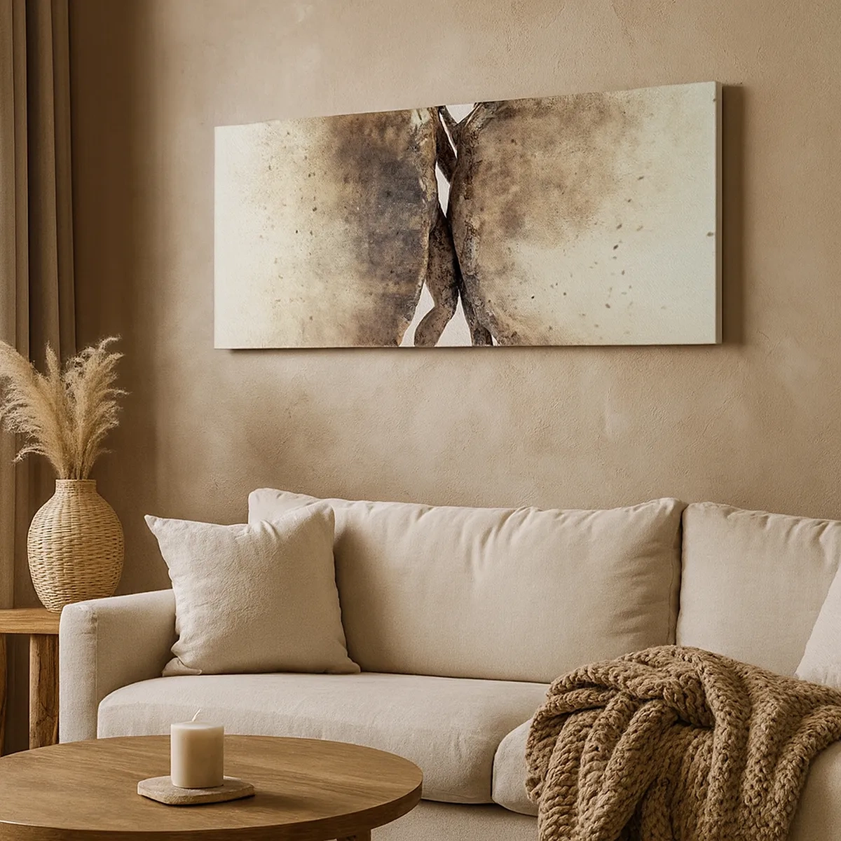 Canvastavla - Bild på duk - Uppstådda ur aska för att älska - 30x30 cm