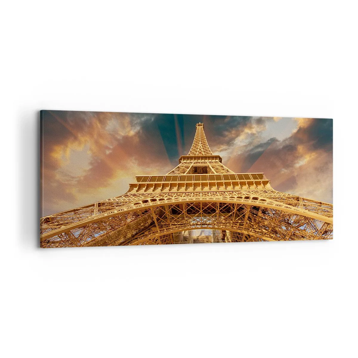 Canvastavla - Bild på duk - Hur mänskligheten nådde himlen - 120x50 cm