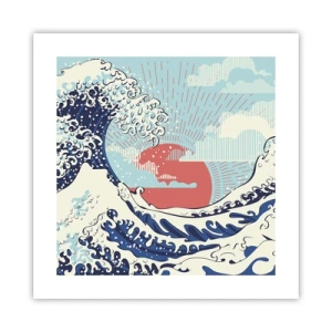 Affisch - Ur japanska inspirationer - 40x40 cm