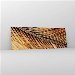 Glastavla - Bild på glas - Kokosguld - 140x50 cm