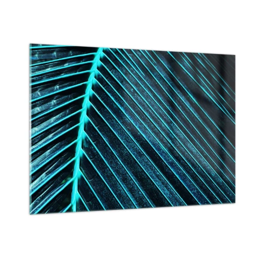 Glastavla - Bild på glas - Grön textur - 100x70 cm