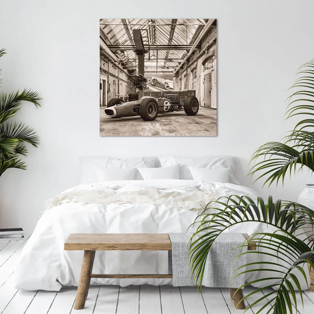 Canvastavla - Bild på duk - Segrarens vila - 50x50 cm