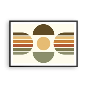 Affisch i svart ram - I jordens färger - 91x61 cm