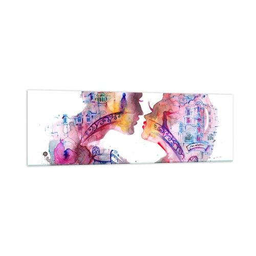 Glastavla - Bild på glas - Suckarnas hemliga bro - 160x50 cm
