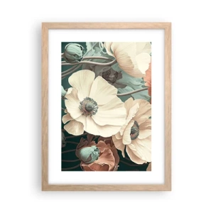 Affisch i ram av ljusek - Viskningar av vallmo - 30x40 cm