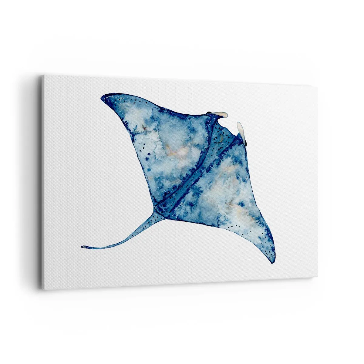 Canvastavla - Bild på duk - Liv i blått - 120x80 cm