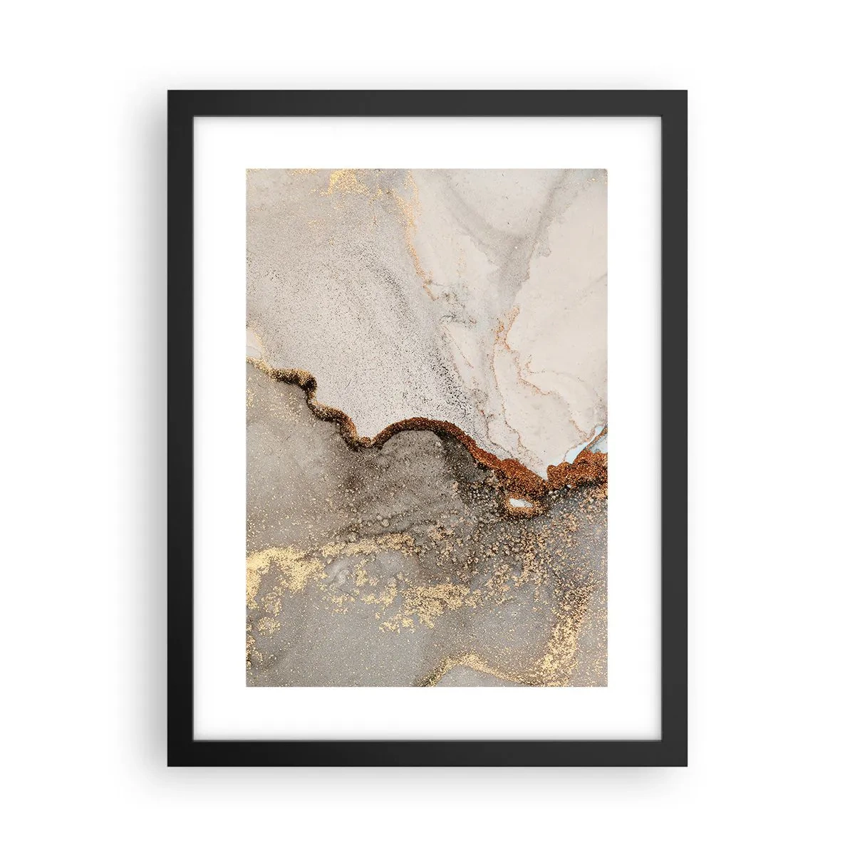 Affisch i svart ram - På färgernas gräns - 30x40 cm