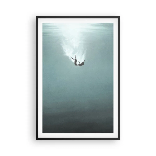 Affisch i svart ram - I havets famn - 61x91 cm