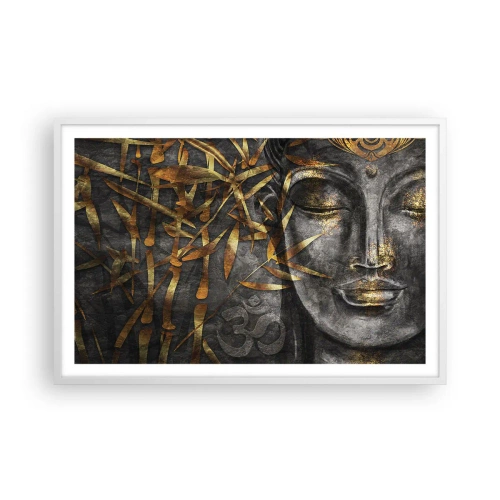 Affisch i vit ram - Känn lugnet - 91x61 cm