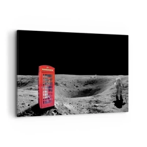 Canvastavla - Bild på duk - Rymdskämt - 100x70 cm