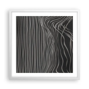 Affisch i vit ram - Rytm och accent - 50x50 cm