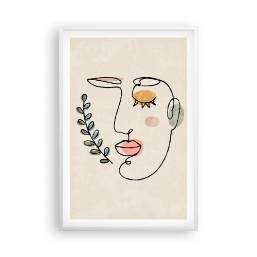 Affisch i vit ram - Återfunnet lugn  - 61x91 cm