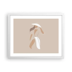 Affisch i vit ram - Mode är lek - 50x40 cm