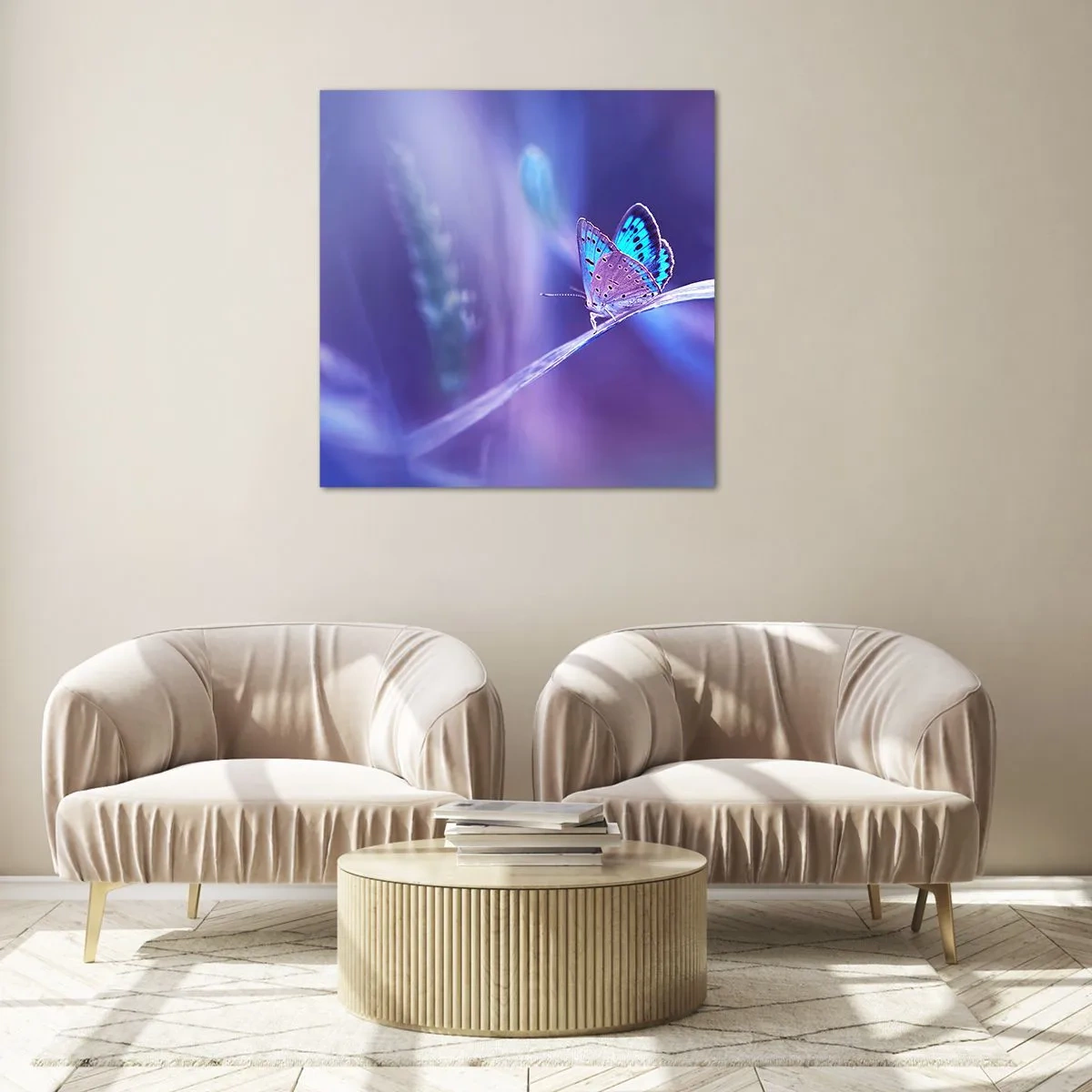 Glastavla - Bild på glas - Naturens klenoder - 70x70 cm