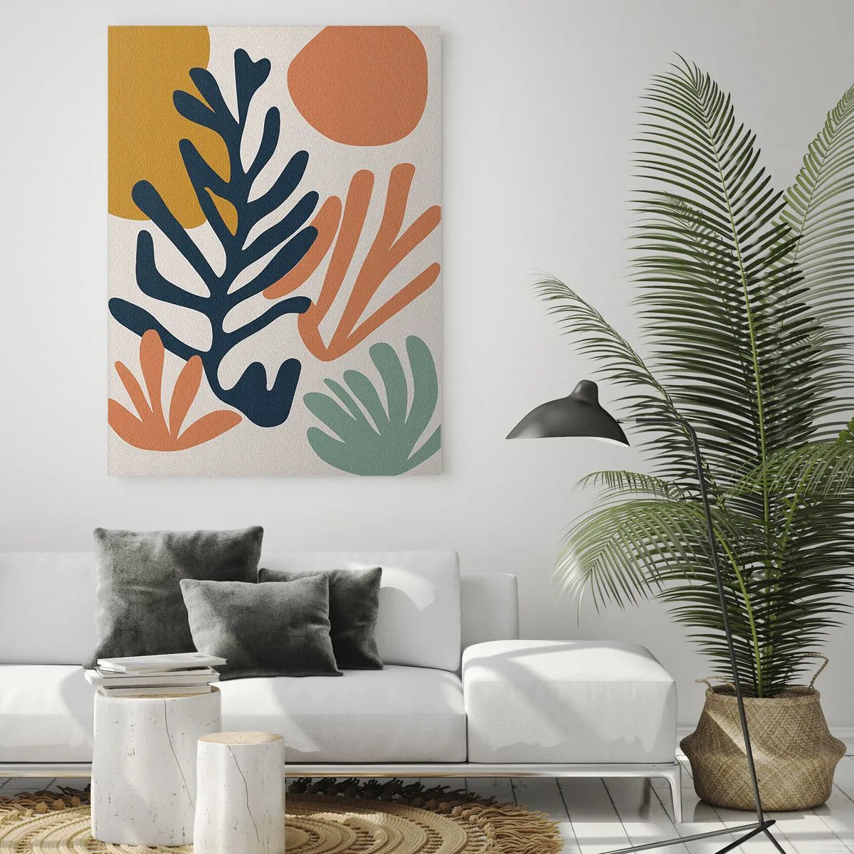 Glastavla - Bild på glas - Korallhav - 50x70 cm