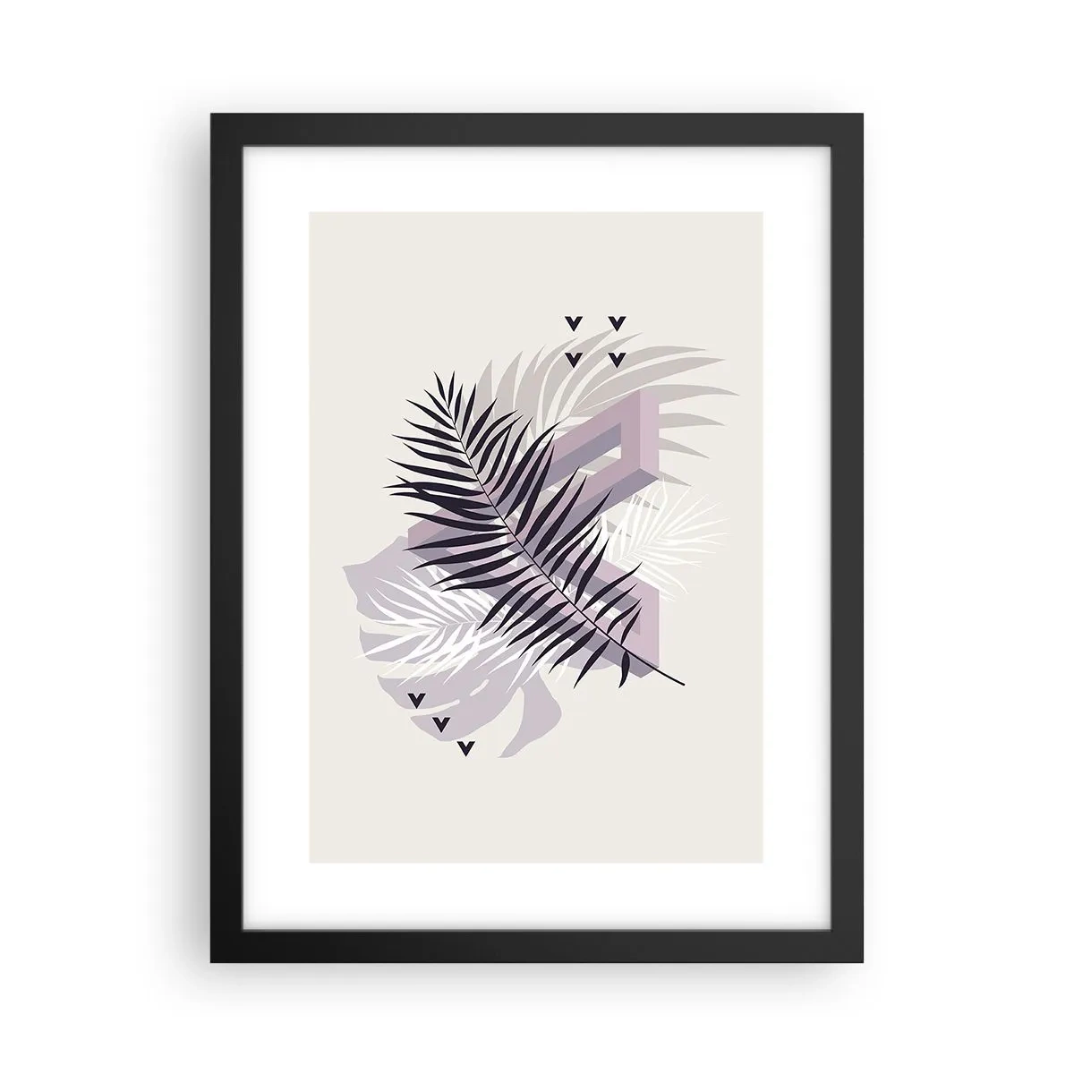 Affisch i svart ram - Skuggans skugga - 30x40 cm