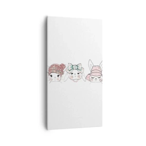 Canvastavla - Bild på duk - Fundersam, ledsen, glad - 55x100 cm