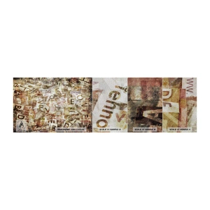 Provbit av fototapet Premium Sand - Snacket reduceras till enstaka bokstäver - Graffiti, Väggmålning, Bit - 100x30 cm