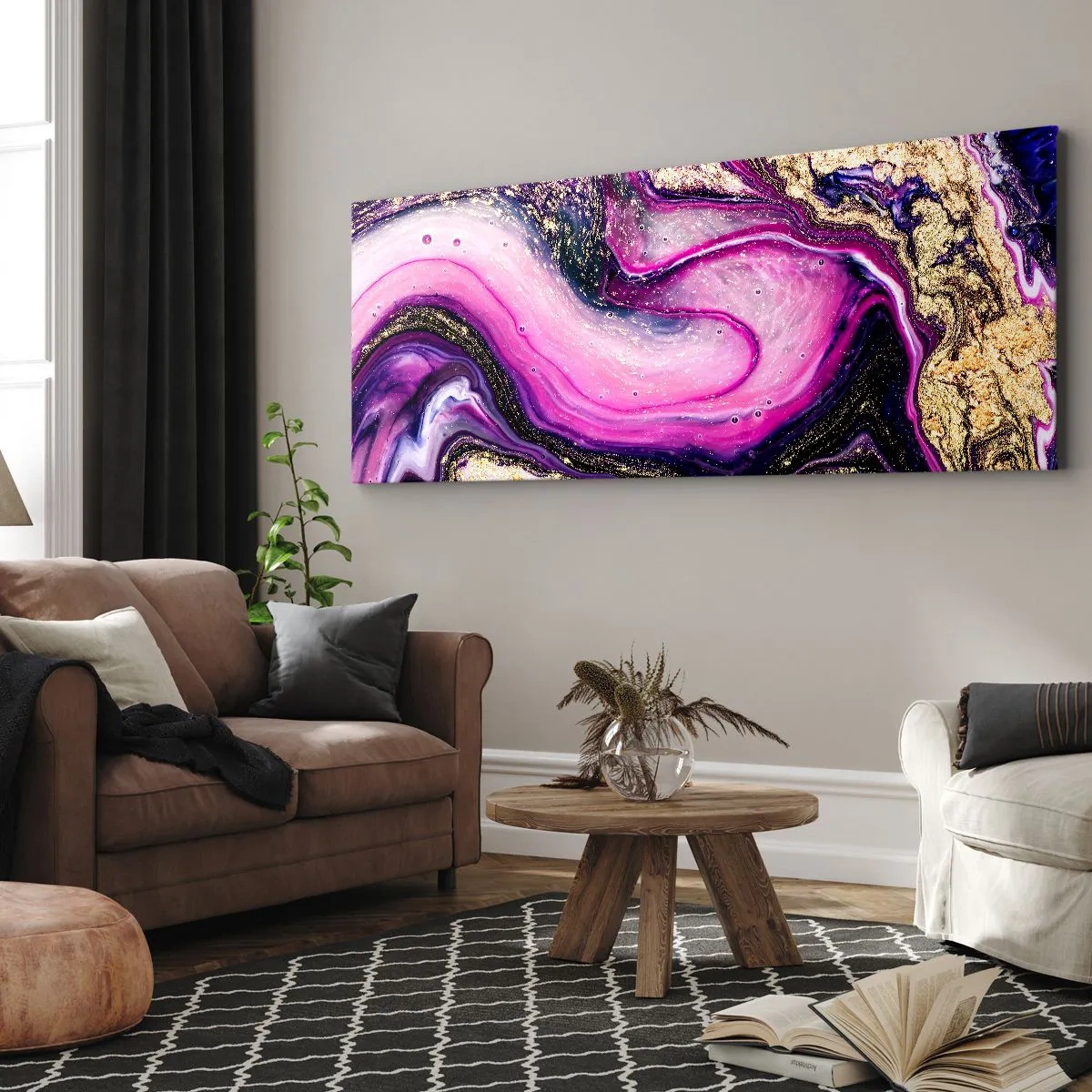 Canvastavla - Bild på duk - En stund bakom kulisserna - 100x40 cm