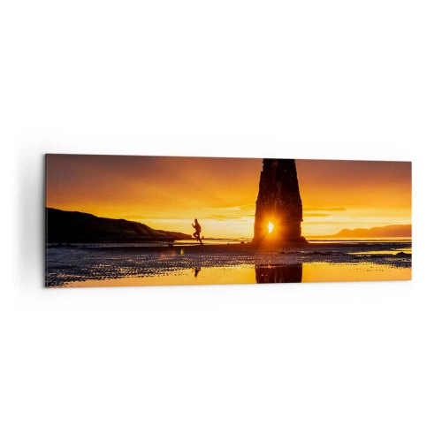 Canvastavla - Bild på duk - Bara du och naturen - 160x50 cm