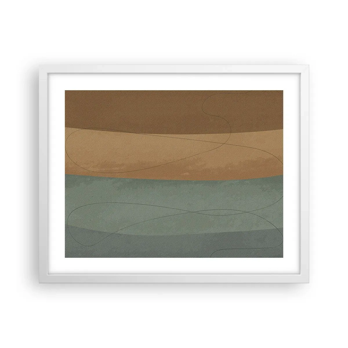 Affisch i vit ram - Horisontell komposition - 50x40 cm