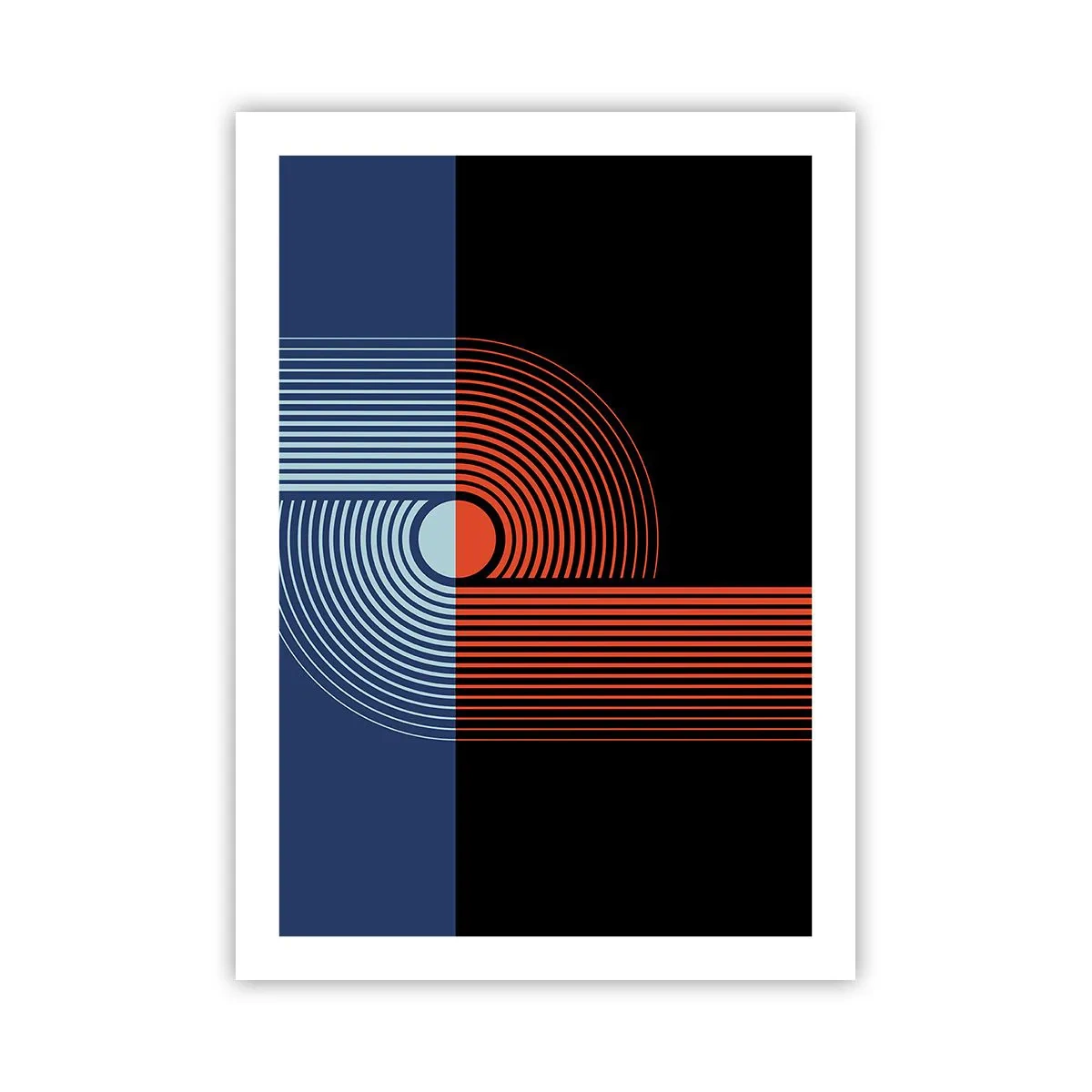 Affisch - I en geometrisk kläm - 50x70 cm