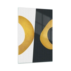 Glastavla - Bild på glas - Öfr det första: guld - 80x120 cm