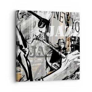 Canvastavla - Bild på duk - I New Yorks rytm - 30x30 cm
