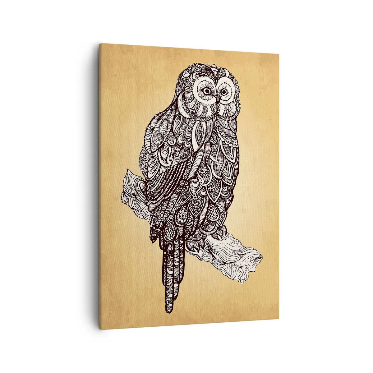 Canvastavla - Bild på duk - Invecklade ornament av visdom - 50x70 cm