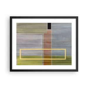 Affisch i svart ram - Rakt och lugnt - 50x40 cm