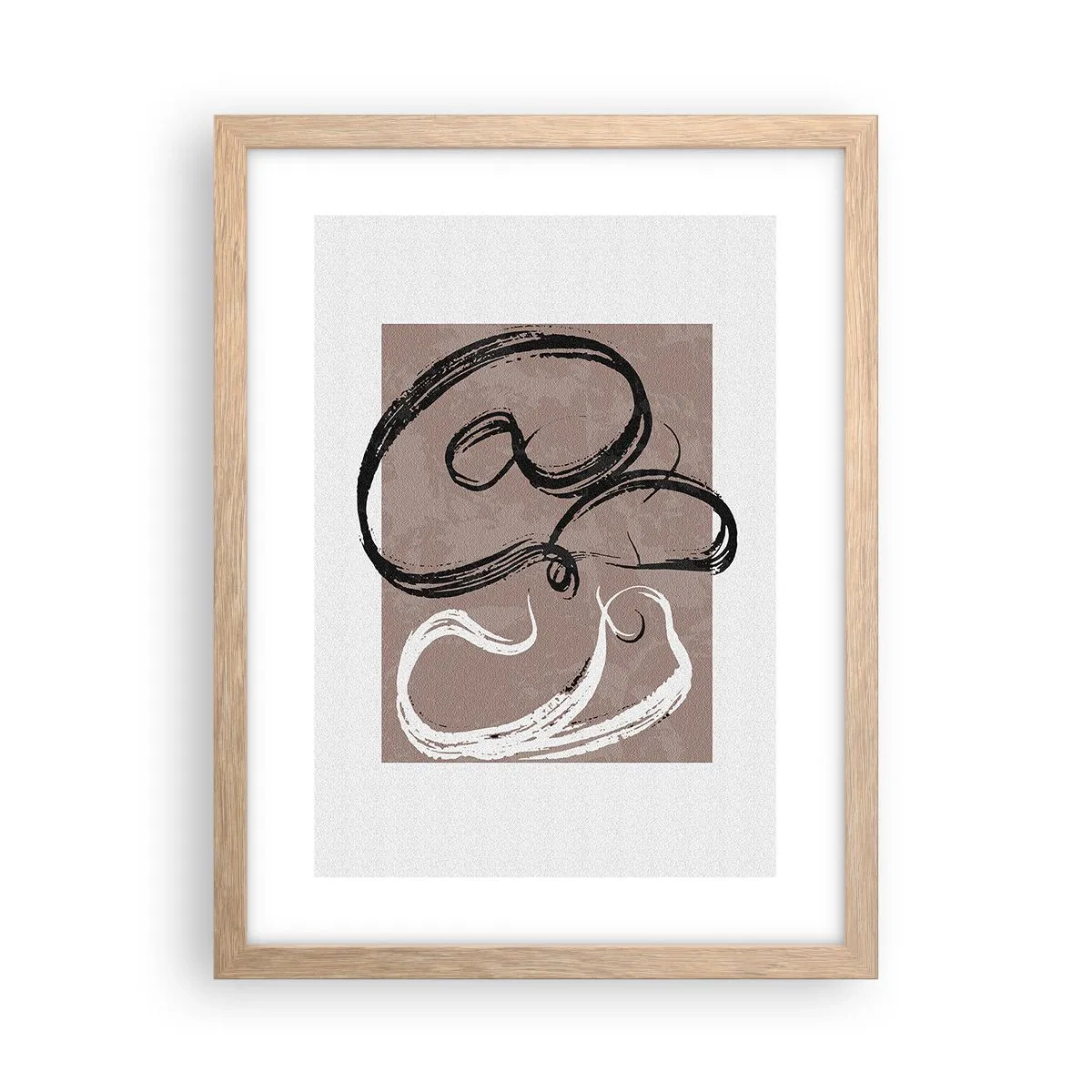 Affisch i ram av ljusek - Komposition - sökande efter fullständighet - 30x40 cm