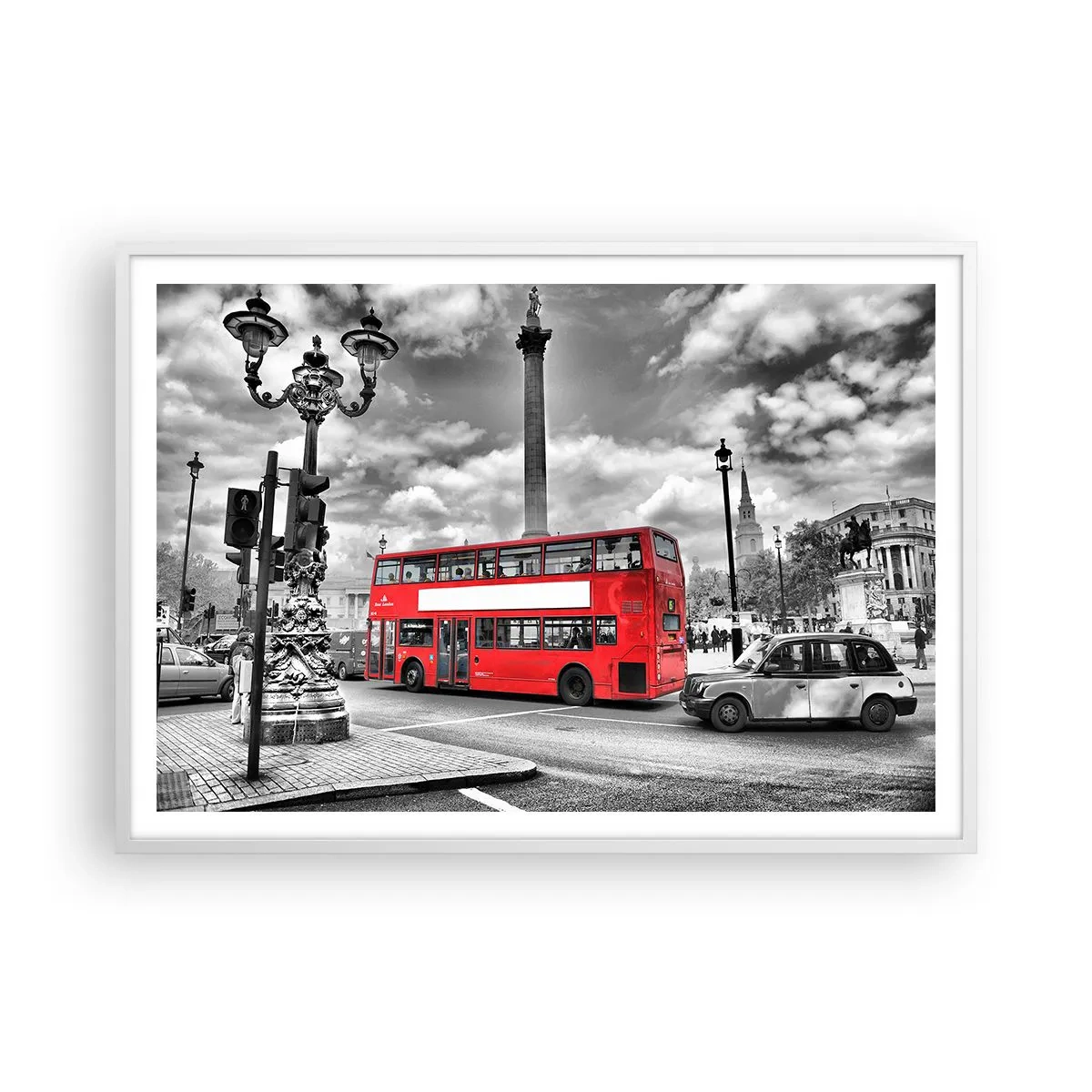 Affisch i vit ram - Stadens riktiga blodomlopp - 100x70 cm