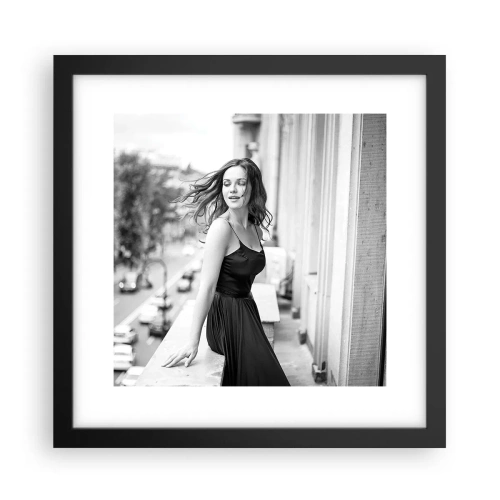 Affisch i svart ram - Säkert en Parisbo - 30x30 cm