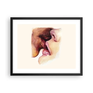 Affisch i svart ram - Som dag och natt, jord och himmel - 50x40 cm