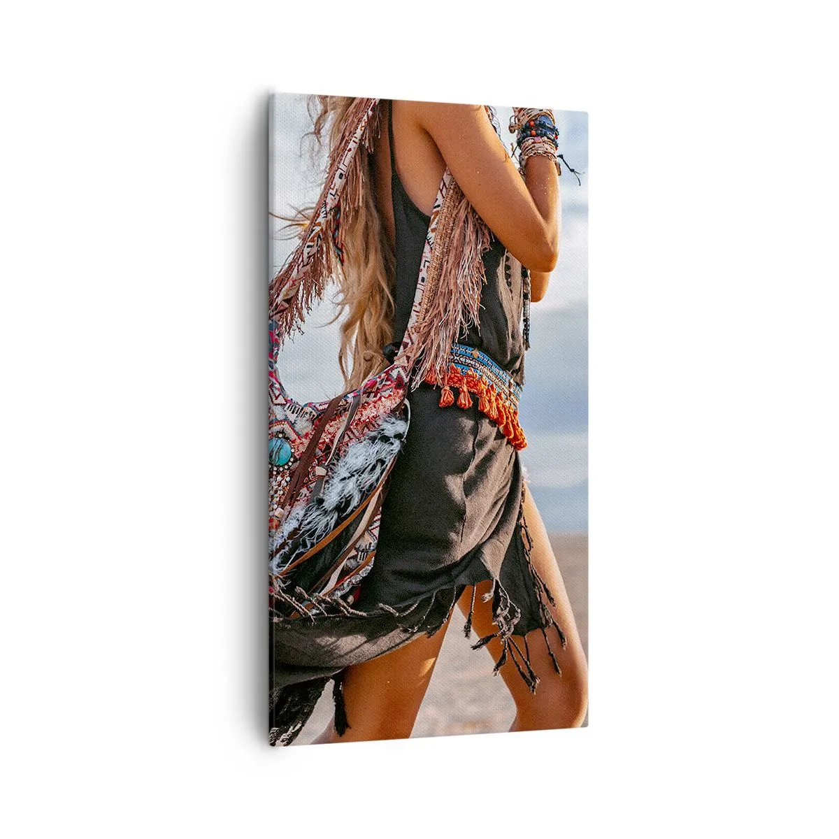 Canvastavla - Bild på duk - Shamanens flicka - 55x100 cm