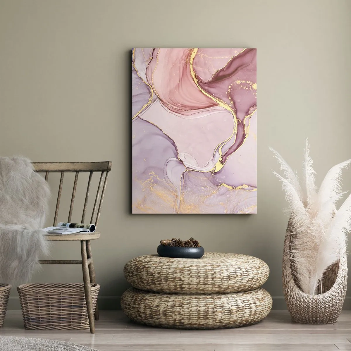 Canvastavla - Bild på duk - Färgernas smek - 55x100 cm